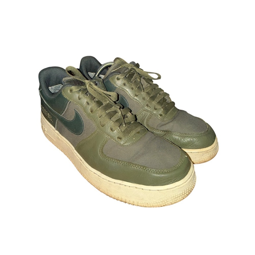 Nike Air Force 1 Mens 11.5 Pre-Owned GORE-TEX Olive Green Sneakers CT2858-200
